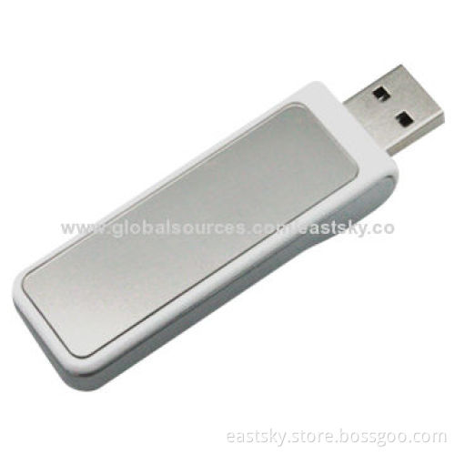 Light Up Logo Flash Drive, Cap-less Slide Design, USB2.0 Host Interface, Plug-and-play FunctionNew